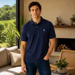 US POLO - Camiseta Hombre de Algodón