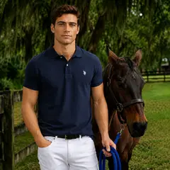 US POLO - Camiseta Hombre de Algodón