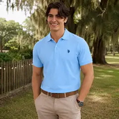 US POLO - Camiseta Hombre de Algodón