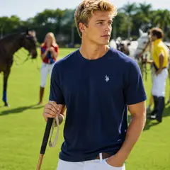 US POLO - Camiseta Hombre de Algodón