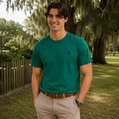 US POLO - Camiseta Hombre de Algodón