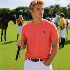 US POLO - Camiseta Hombre de Algodón
