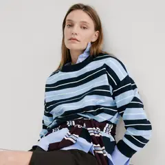 MANGO - Saco Mujer de Rayas