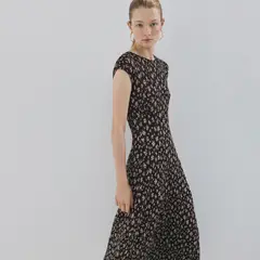 MANGO - Vestido Mujer Medio Casual con Flores