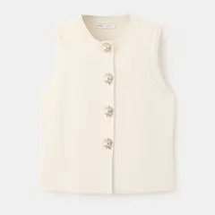 MANGO - Chaleco Mujer Tejido