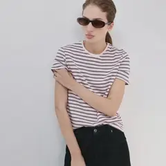 MANGO - Camiseta Mujer Manga corta