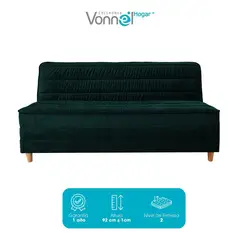 undefined - Sofá Cama Europeo 2 Puestos con Resorte Pocket
