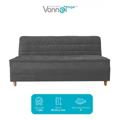 undefined - Sofá Cama Europeo 2 Puestos con Resorte Pocket