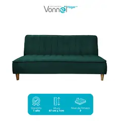 undefined - Sofá Cama Clasico 2 Puestos con Resorte Pocket