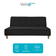 undefined - Sofá Cama Clasico 2 Puestos con Resorte Pocket