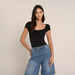 SYBILLA - Body Mujer Manga corta