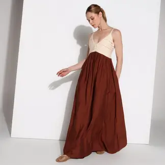 BASEMENT - Vestido Mujer Largo Casual