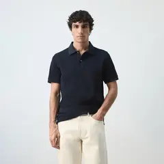 MANGO - Camiseta polo Hombre Manga corta de Algodón