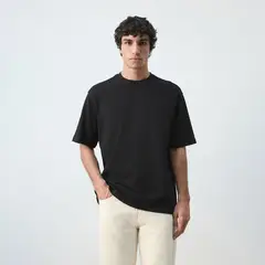 MANGO - Camiseta Hombre Manga corta de Algodón