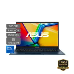 ASUS - Portátil Vivobook 15 |Intel Core 5 | DDR5 16GB| 512 GB SSD de almacenamiento | Windows 11 Home|15.6 Pulgadas |X1504VA-BQ4090W | Computador portátil