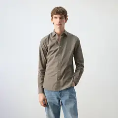 MANGO - Camisa de Cuadros Hombre Manga larga