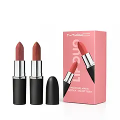 MAC COSMETICS - Set Labial Lip Duo Macximal Mate Teddy