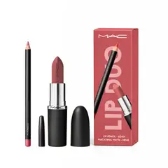 MAC COSMETICS - Set Labial Lip Duo delineador delineador Soar & labial Macximal Mate Mehr