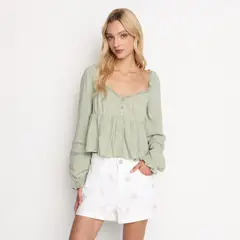 DOO AUSTRALIA - Short Recto Mujer Denim De Algodón