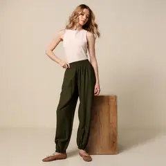 UNIVERSITY CLUB - Pantalón Oversize Mujer Tiro medio