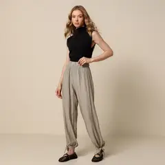 UNIVERSITY CLUB - Pantalón Oversize Mujer Tiro medio