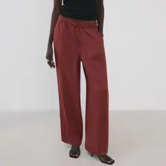 MANGO - Pantalón Palazzo Mujer Tiro alto
