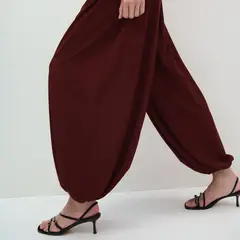 MANGO - Pantalón Balloon Mujer Tiro medio