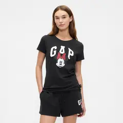 GAP - Camiseta Mujer con Logo Manga corta de Algodón