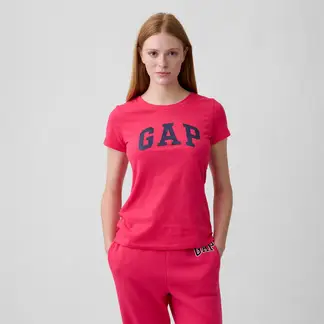 GAP - Camiseta Mujer con Logo Manga corta de Algodón