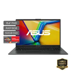ASUS - Portátil Vivobook Go 15 |AMD Ryzen 5 | LPDDR5 8GB| 512 GB SSD de almacenamiento | Windows 11 Home|15.6 Pulgadas |E1504FA-BQ4315W | Computador portátil