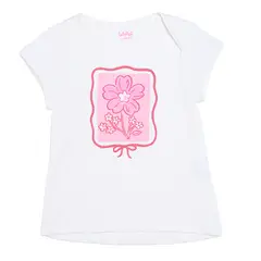 YAMP - Camiseta para Bebé niña con Estampado de Algodón