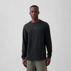 GAP - Camiseta Hombre Manga Larga Logo
