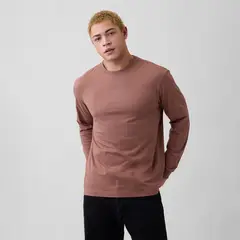 GAP - Camiseta Hombre Manga Larga Logo