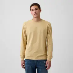 GAP - Camiseta Hombre Manga Larga Logo