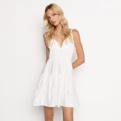 SYBILLA - Vestido Corto para Mujer de Algodón