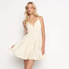 SYBILLA - Vestido Corto para Mujer de Algodón