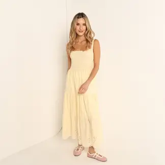 SYBILLA - Vestido Largo para Mujer de Algodón