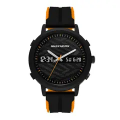 SKECHERS - Reloj Hombre Lawndale. Reloj Silicona Negro SR5266