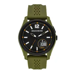 SKECHERS - Reloj Hombre Sellas. Reloj Silicona Verde SR5270