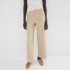 MANGO - Jean Wide leg Mujer Tiro alto