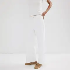 MANGO - Jean Culotte Mujer Tiro alto