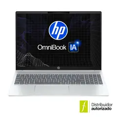 HP - Portátil Omnibook AI 16-Ag1074La Amd Ryzen AI 7 350 8Cores/24Gb/ 512Gb Ssd/2K 16"/Touch Plata Glaciar Win11 1.79Kg