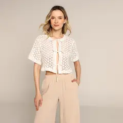 UNIVERSITY CLUB - Blusa Mujer Tejido Manga corta