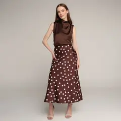 UNIVERSITY CLUB - Falda Midi Mujer de Algodón