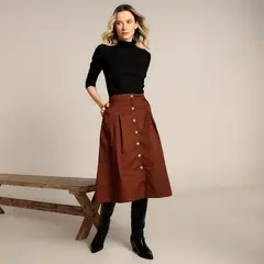 UNIVERSITY CLUB - Falda Midi Mujer