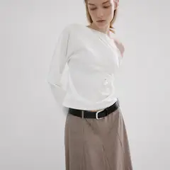 MANGO - Blusa Mujer Manga larga