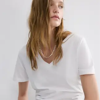 MANGO - Camiseta Mujer Manga corta