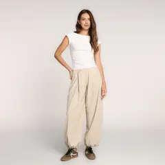 SYBILLA - Pantalón Relax Mujer Tiro medio