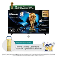 HISENSE - Televisor | 55 Pulgadas | ULED MiniLED 144 Hz | 55U7ESG