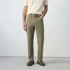 MANGO - Pantalón para Hombre de Algodón
